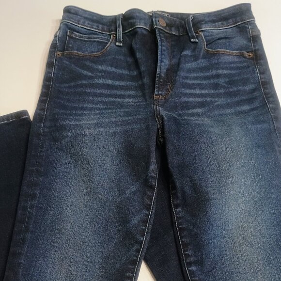 Abercrombie Fitch Jeans Womens 4/27 Simone High Rise Super Skinny Dark Wash Blue - Picture 1 of 6